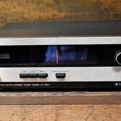 Kenwood KT-2001  vintage tuner Silver/Black Tested Working Free Shipping #160 image 1