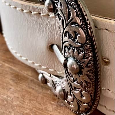 Magrabo Custom White Twin TS Core 7 cm Silver Sun & Groove Buckles image 3
