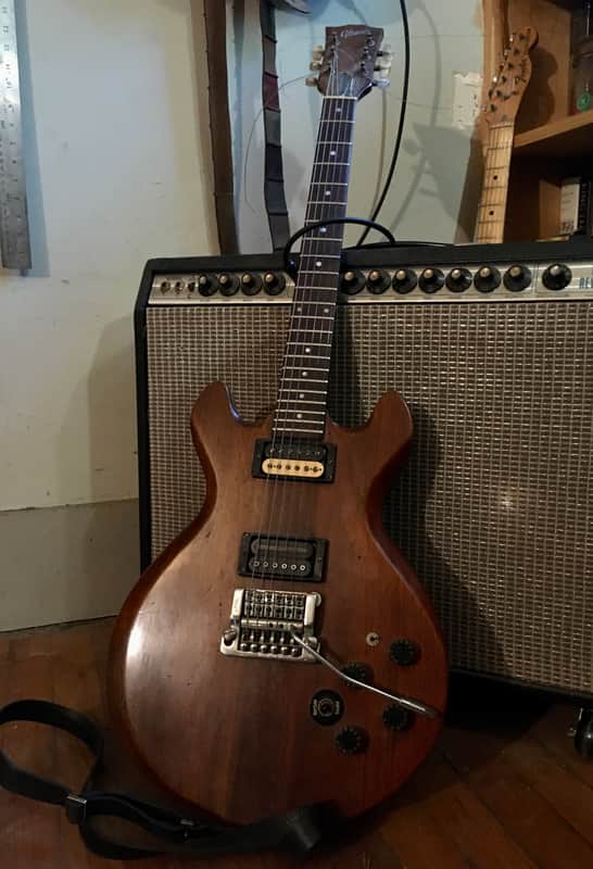 Gibson firebrand 335-s deluxe 1980 - natural mahogany