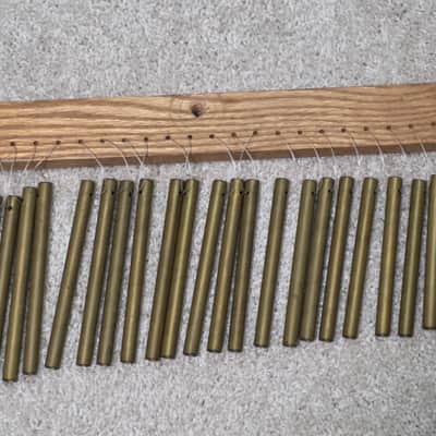 Vintage Spectrasound 35-bell Hollow Brass Bar Chime,1980's image 1