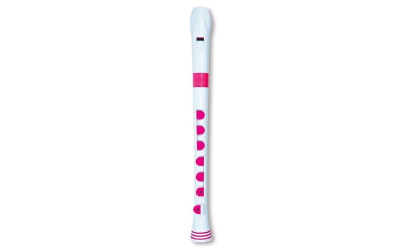NUVO ITALIA RECORDER+ -DITEGGIATURA TEDESCA (BIANCO/ROSA) image 1