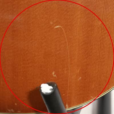 Project Repair 1970's Ventura V6 Square Shoulder Dreadnought Acoustic Guitar w/ Case image 23