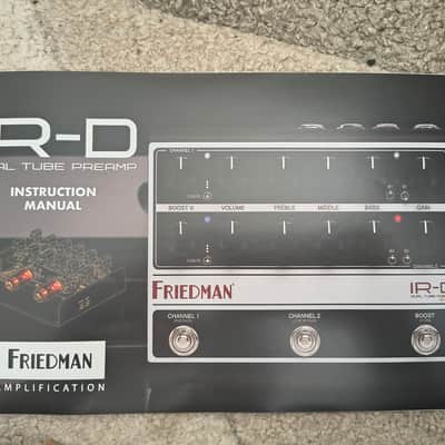 Friedman IR-D Dual Tube Preamp 2024 - Present - Black / Silver imagen 3