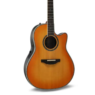 Ovation 2762BL-HB-G Custom Balladeer US-Made Deep Contour Lyrachord® GS Body Maple Neck 6-String Acoustic-Electric Guitar w/Soft Case image 1