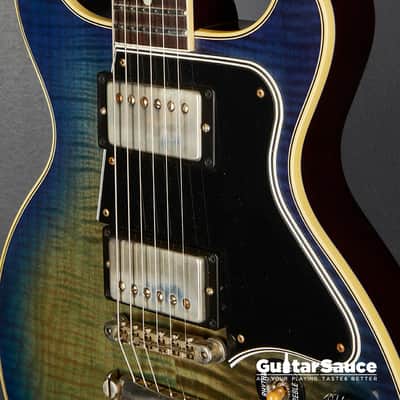 Gibson Custom Shop Les Paul Special Double Cut Figured Humbucker 2019 - Aqua Flamed (Cod.1462UG) image 7