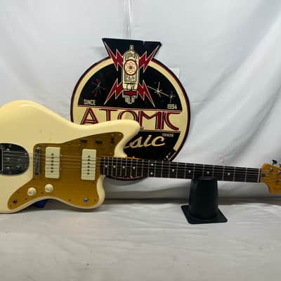 Squier J Mascis Jazzmaster Electric Guitar - Vintage White image 1