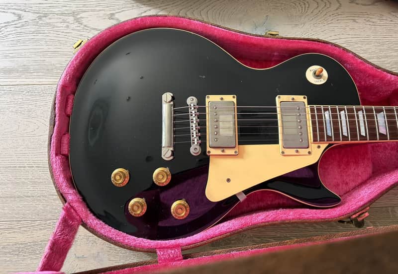 1980 Greco EG900 Super Real Black USA DiMarzio PAFs OHSC Japan Vintage image 1