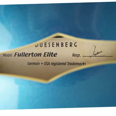 Duesenberg Fullerton Elite - 2014 - Catalina Blue - Case included image 12