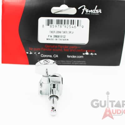 Genuine Fender LEFT-HANDED/LEFTY/REVERSE Locking Strat/Tele Tuners - CHROME image 9