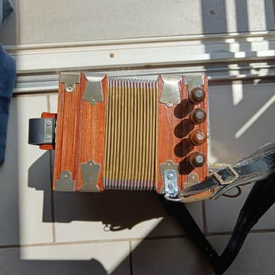 Creole Cajun Accordion with case and Strap by Paul Guidry image 3