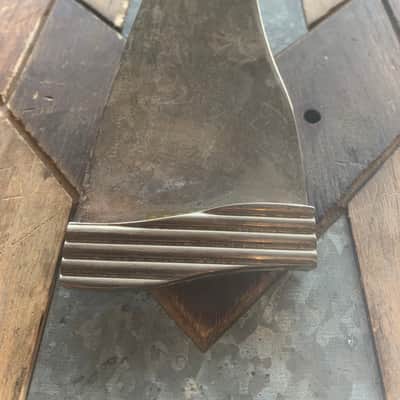 Real Life Relics Nickel Solid Plate Archtop Tailpiece Ornate Deco Gretsch    [S9] image 2