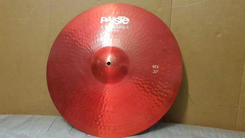 80's PAISTE 20" RIDE CYMBAL 5 COLOUR SOUND  made in  GERMANY image 1