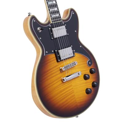 D'Angelico Deluxe Brighton - Vintage Sunburst (DADBRIVSBNS) image 8