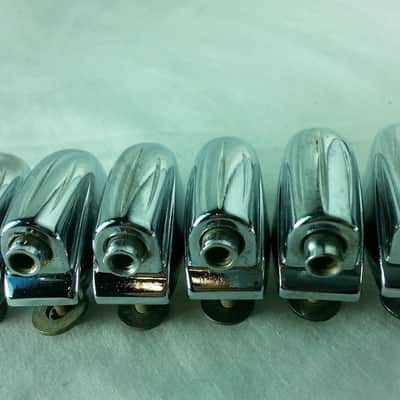 Gretsch 6x Tom/Snare Drum Lugs Round Badge RB Vintage Chrome Broadkaster 50s USA - Mint / 6.95/24.95 image 1
