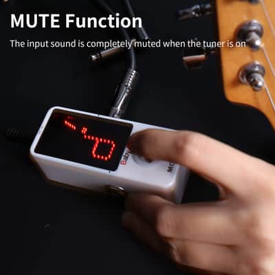 MOOER Tuner Pedal, Baby Tuner Guitar Pedal Mute Function Micro Tuner Tuning Pedal for Electric Instruments Electro-Acoustic Instruments image 3