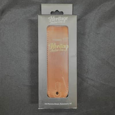 Heritage Guitars Premium Leather Guitar Strap - Brown image 1