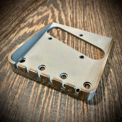Van Dyke-Harms Telecaster Bridge, Cut for Bigsby Tremolo image 4