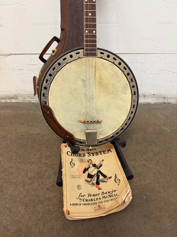 Vintage Kay Tenor Banjo 50’s 60’s w case K-52 image 1