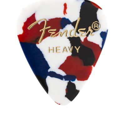 Fender 351 Celluloid Picks - 12-Pack-White / Medium image 7