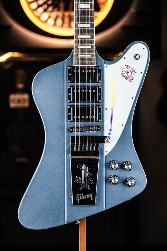 2015 Gibson Firebird VII Reissue Triple Humbuckers blue mist image 1