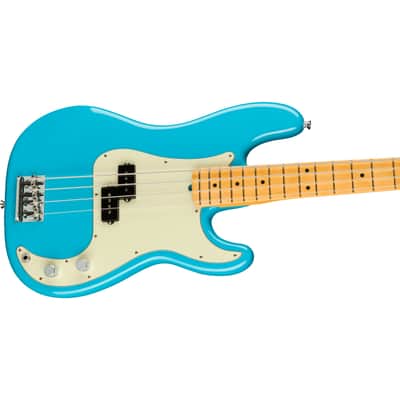Fender American Professional II Precision Bass MN (Miami Blue) - 4-String Electric Bass image 3