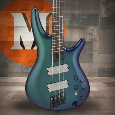 Ibanez SR Bass Workshop 4 String Electric Bass - Multiscale - Blue Chameleon (SRMS720BCM) image 1