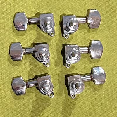 Vintage Schaller 3x3 M6 1970s Chrome Tuners Tuning Machines image 2