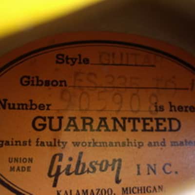 Gibson ES335-12  12 Strings 1968 Sunburst image 11