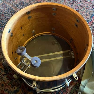 Slingerland Radio King 15x12” Blue Sparkle Parade / Marching Snare Drum image 14