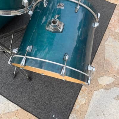 Tama Superstar Classic Maple Blue / Aqua 5pc Double Bass Drum Set kit !! image 6