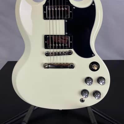 Gibson SG Standard '61 Stop Bar Electric Guitar, Rosewood Fingerboard, Classic White image 4