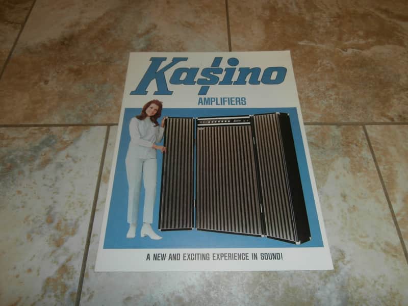 Vintage 1971 Kasino Amplifier Catalog! Case Candy, Original Paperwork! image 1