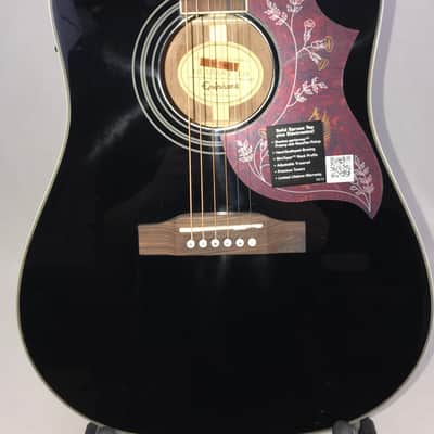 Epiphone Limited Edition Hummingbird Pro Electric/Acoustic Guitar – Ebony image 2