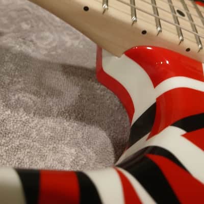 EVH Striped Series Electric Guitar 2013 - Present - Red/Black/White image 7