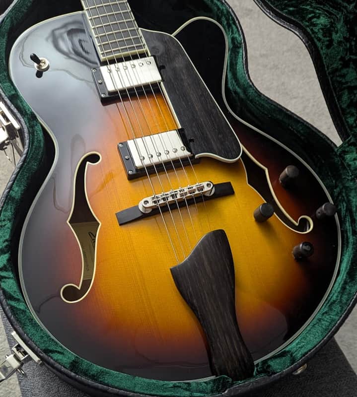 Eastman AR-603CED-15 Archtop Elec. w/case, setup, & shipping image 1