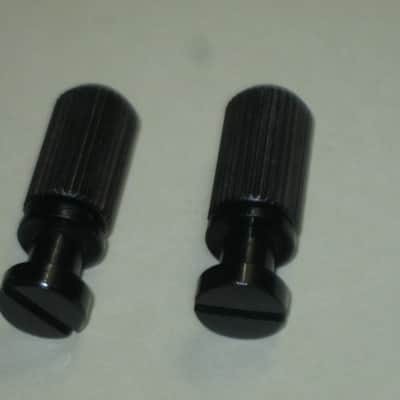 ONE pair of rarely used (rarely handled) Gibson BLACK GLOSS Finish STUDS (aka Mounting Pieces) and Black Finish ANCHORS (aka Inserts) for PTTP BLACK GLOSS Finish Stop Bar Tailpiece (Tailpiece NOT included) came off of a 2000 LP Gothic (NO guitar) image 15
