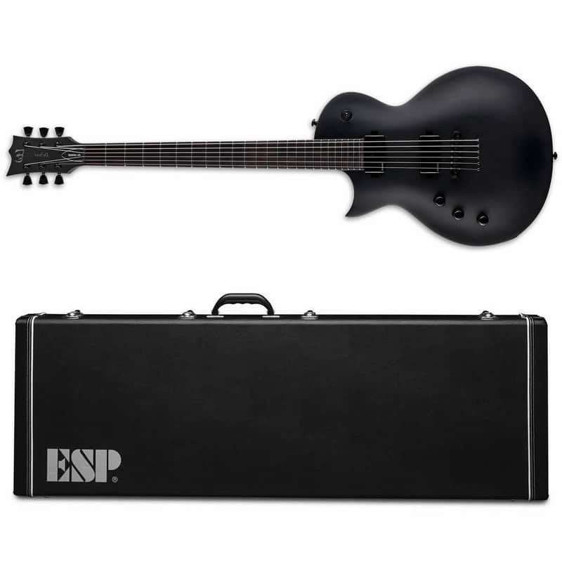 ESP LTD EC-1000 BARITONE  LH B Charcoal Metallic Satin CHMS Left Handed Electric Guitar - BRAND NEW + ESP HARD CASE image 1