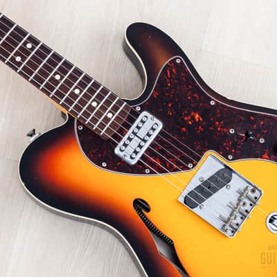2011 Fender Custom Shop Masterbuilt Yuriy Shishkov 1963 Telecaster Thinline B-Bender Sunburst w/ Case, COA, Tags image 7