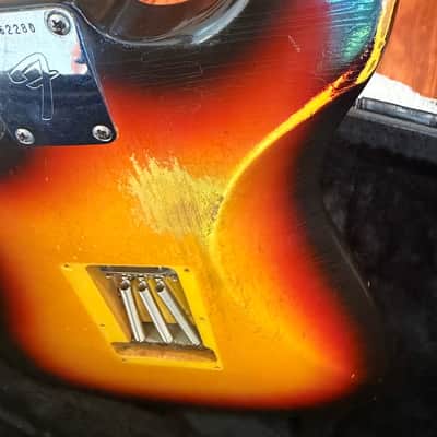 1966 Fender Stratocaster | Original 3-Tone Sunburst | All Original | Grey Bottom Pickups (Brad Gillis Collection) image 5