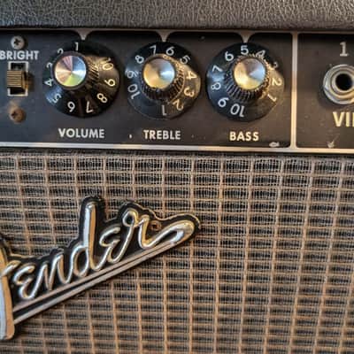 Fender Super Reverb 1967 40-Watt 4x10 Blackface Original Great Amp image 5