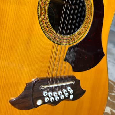 Eko Vintage Eko El Dorado 12 (top model) Spruce/Brazilian rosewood + Vox Case 1979 - Vintage 1979 Eko El Dorado 12 (top model) Spruce/Brazilian rosewood + Vox Case. It has some scratches and nicks image 3