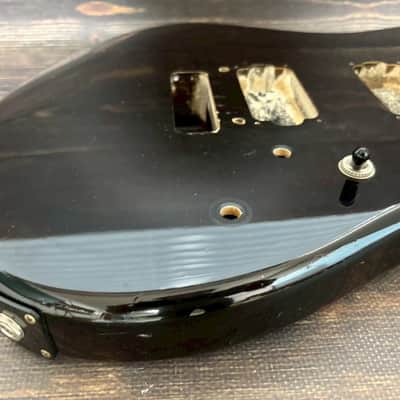80s FERNANDES FST-115 HH Stratocaster Type Alder Body Black Made in Japan image 2