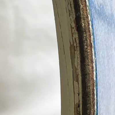 Ludwig 14" X 22" 64/65 Blue Sparkle Bass Drum Shell Sm. Keystone #500849 - LBSBDS-701-22 image 9