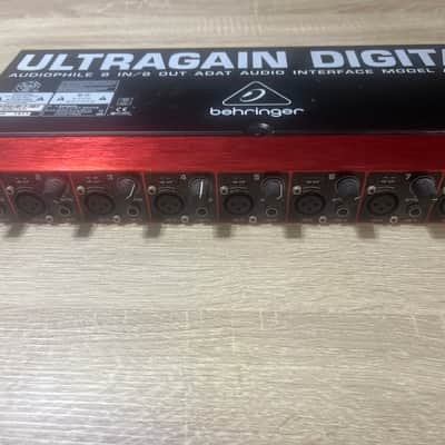Behringer Ultragain Digital ADA8200 8-Channel Mic Preamp with AD/DA Converter 2013 - Present - Black / Red image 2