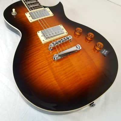 ESP LTD EC-256FM, Flame Maple Top, Mahogany Body, Dark Brown Sunburst image 1