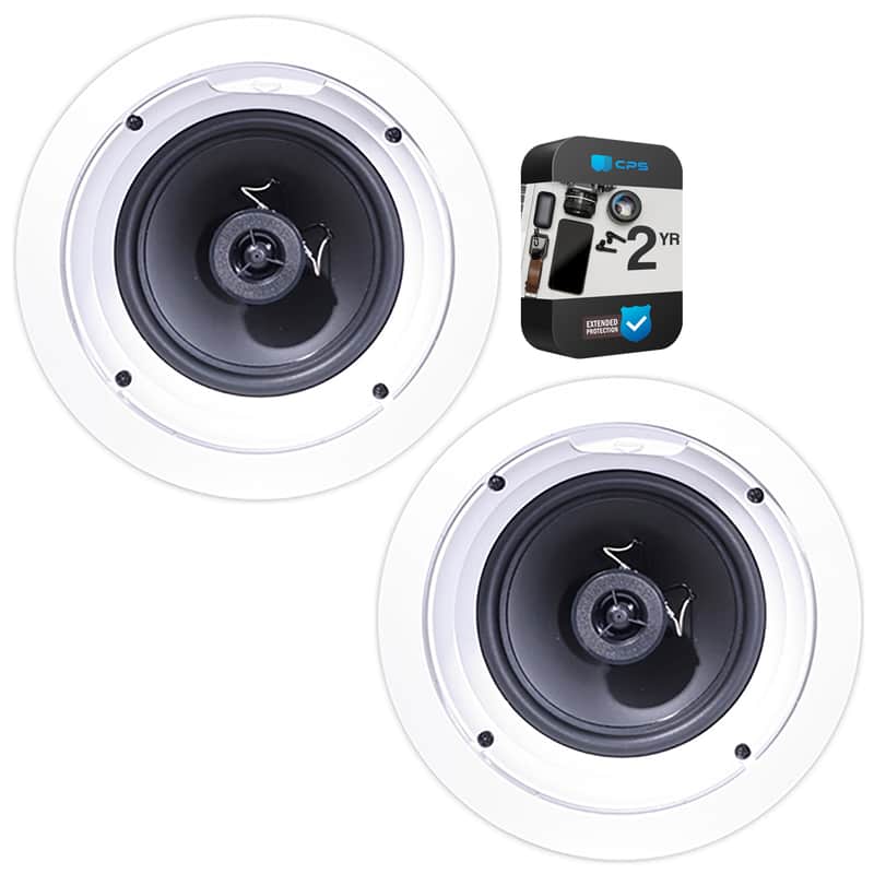Klipsch R-1650-C In-Ceiling Speaker White 2 Pack with 2 Year Warranty image 1