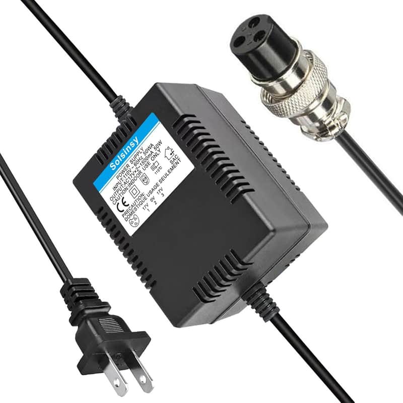 AC17VX2 1500mA High-Power Mixing Console Mixer Power Supply AC Adapter 3-Pin Connector Plug for Yamaha F4/F7/6FX/MG82X/MG10U/MG10xuf/PA-10/Alesis Multimix 8 USB/MG16/MG166CX/MG166C/ MX1804X image 1