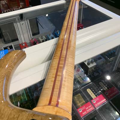 Kinal MK-5 Fretless Left Handed Bass 2000s Natural Cocobolo image 8