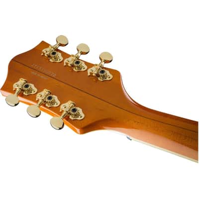 Gretsch G6120T-55 Vintage Select Edition '55 Chet Atkins 6-String Right-Handed Electric Guitar with Hollow Body, Bigsby Tailpiece, and Rosewood Fingerboard (Vintage Orange Stain Lacquer) image 6
