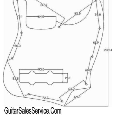 Jazz Bass Brushed Aluminum Pickguard - Black FREE SHIPPING! image 2